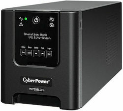 CyberPower PR750ELCDGR UPS Line-Interactive 750VA 675W with 2 Schuko Power Plugs