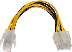 Akyga Pin Мъжки P4 15cm 4 Ех 28353 4-пинов EPS - 8-pin EPS Кабел 0.15м Многоцветен (AK-CA-10)