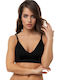 Minerva Schwarz Damen Bralette-BH