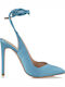 Pumps mit Stiletto-Absatz Hellblau