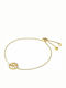 Michael Kors Bracelet Chain made of Silver Gold Plated with Zircon