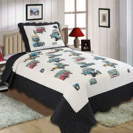 Silk Fashion Kids Quilt Set Single 160x220cm