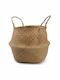 Decorative Basket Wicker with Handles Brown 28x28x35cm Next