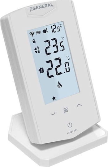 General Life HT 500 Set Ψηφιακός Θερμοστάτης Χώρου Smart με Οθόνη Αφής και Wi-Fi