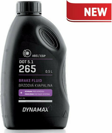 Dynamax Brake Fluid Stop 265 Dot 5.1 Brake Fluid 500ml