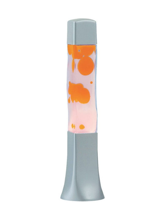 Rabalux Marshal Decorative Lamp Lava Lamp with Socket for Bulb E14 Orange