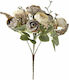 Iliadis Bouquet of Artificial Flowers Rose Gray 23cm 1pcs