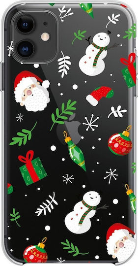 Forcell Winter Christmas Mix Umschlag Rückseite Silikon Mehrfarbig (iPhone 12 mini)