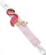 Lulabi Pacifiers Accessories Ribbon with Animals made of Fabric Pink