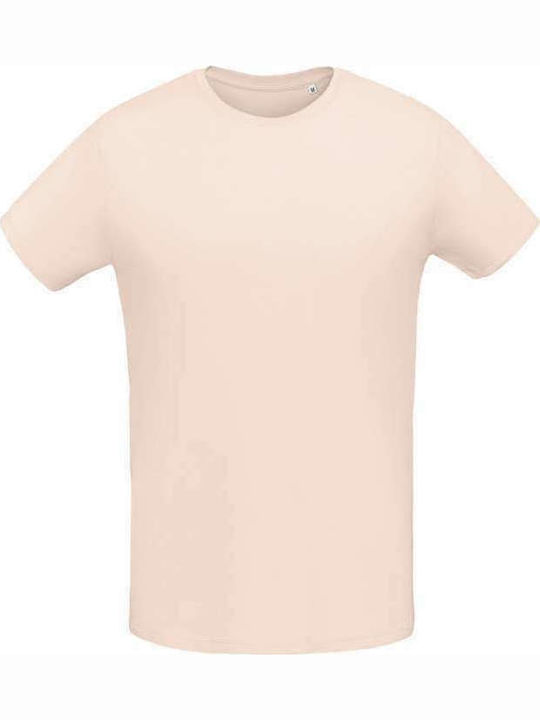 Sol's Martin Ανδρικό Διαφημιστικό T-shirt Κοντομάνικο Creamy Pink