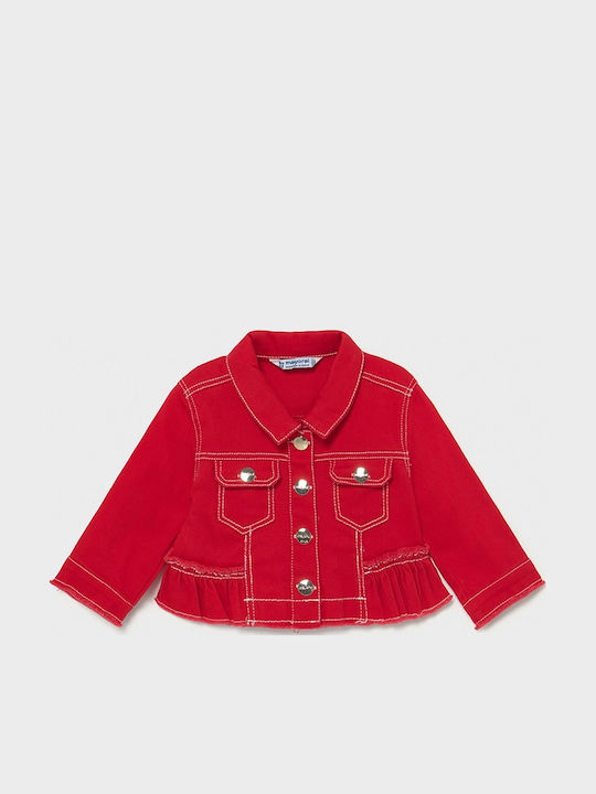 Mayoral Kids' Casual Jacket Short Red