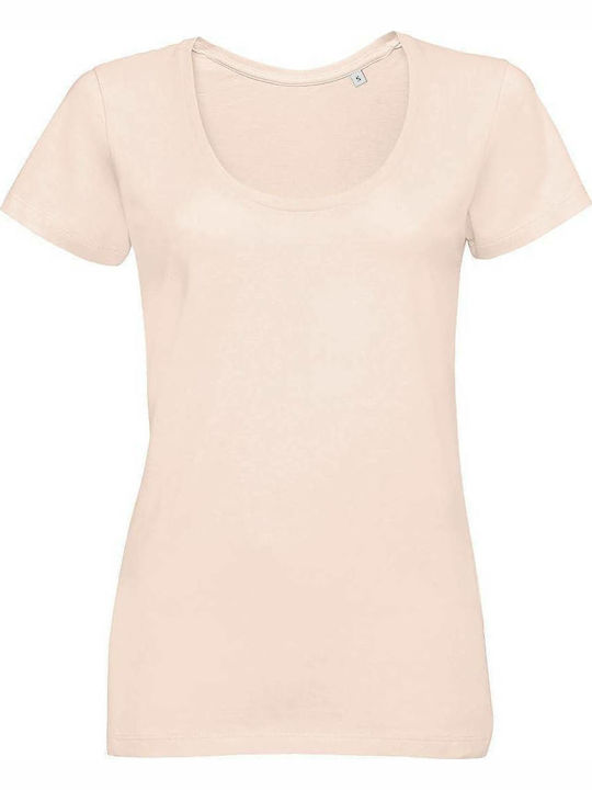 Sol's Metropolitan Γυναικείο Διαφημιστικό T-shirt Κοντομάνικο Creamy Pink