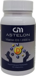 Astelon Vitamin D3 Βιταμίνη 2000iu 60 κάψουλες