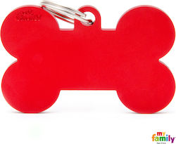 My Family Basic Bone Red Metal (Personalized)