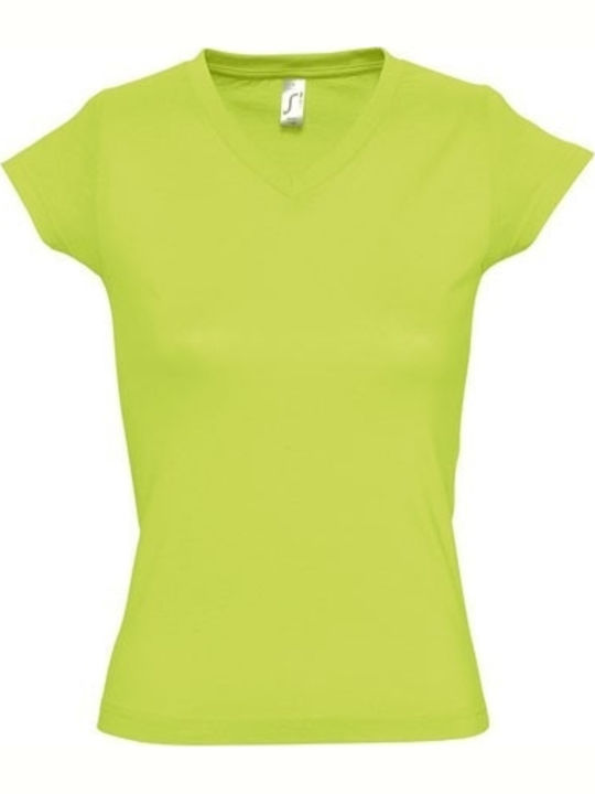 Sol's Moon Γυναικείο Διαφημιστικό T-shirt Κοντομάνικο Apple Green