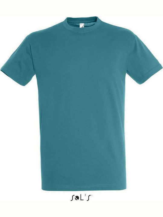 Sol's Regent Ανδρικό Διαφημιστικό T-shirt Κοντομάνικο Duck Blue
