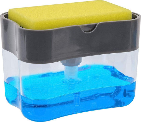 Caddy Επιτραπέζιο Dispenser για την Κουζίνα Πλαστικό με Θήκη για Σφουγγάρι Διάφανο Caddy Επιτραπέζιο Dispenser για την Κουζίνα Πλαστικό με Θήκη για Σφουγγάρι Διάφανο