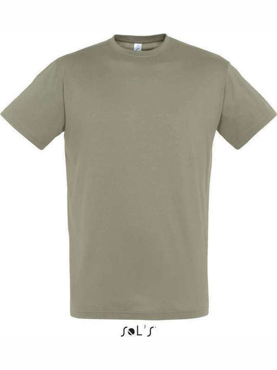 Sol's Regent Men's Short Sleeve Promotional T-Shirt Khaki