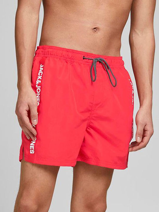 Jack & Jones Costum de baie pentru bărbați Pantaloni scurți Flame Scarlet