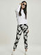 Women's Fabric Trousers with Elastic
