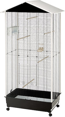 Ferplast Cușcă Păsări Aviary Nota Colivie 82x58x166cm Negru 70x44x161.5cm.