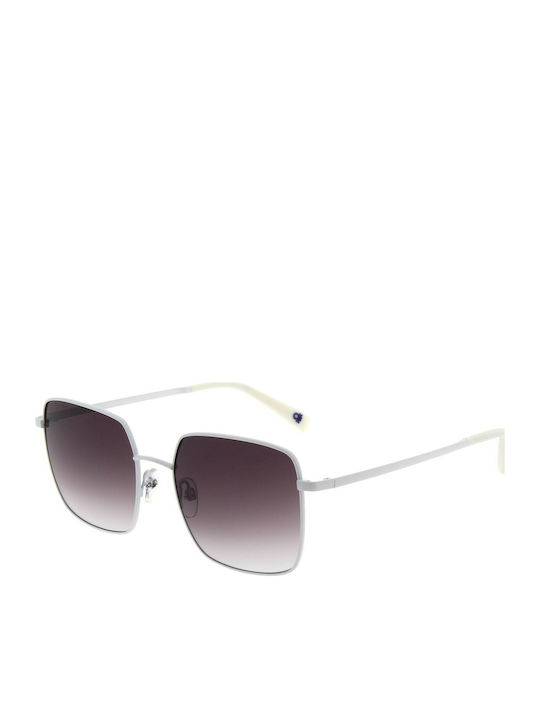 Benetton Women's Sunglasses with White Metal Frame BE7008 800