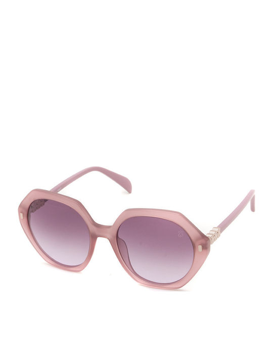 Tous Women's Sunglasses with Pink Plastic Frame and Purple Gradient Lens STOA92 02G1