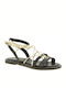 Tamaris Damen Flache Sandalen Anatomisch in Schwarz Farbe