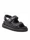 Kurt Geiger Orson Women's Flat Sandals Flatforms in Black Color