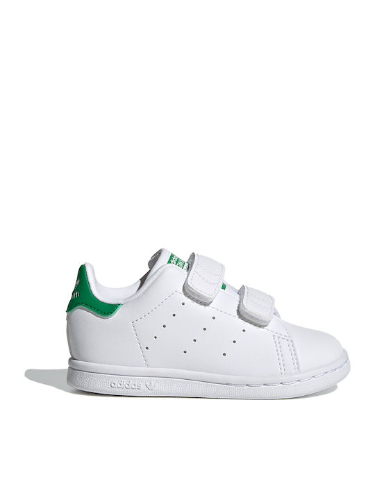 Adidas Παιδικά Sneakers Originals Stan Smith με Σκρατς Cloud White / Green