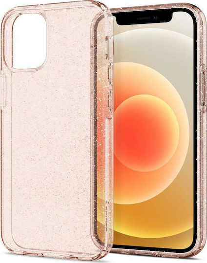 Spigen Liquid Crystal Glitter Back Cover Σιλικόνης Ροζ (iPhone 12 mini)