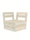 Corner Sofa Outdoor from Pallets 60x60x65cm