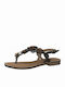 Marco Tozzi Women's Flat Sandals in Brown Color