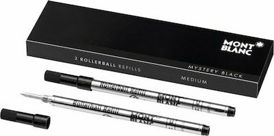 Mont Blanc Replacement Ink for Ballpoint in Black color Rollerball Medium 2τμχ 2pcs