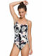 Printed Beach Classics Badeanzug Schwarz