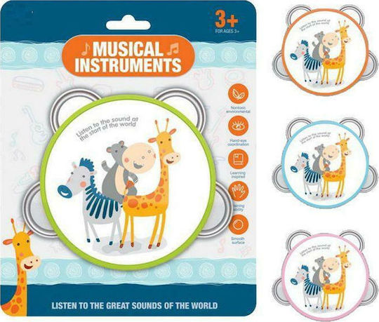 ToyMarkt Perkussionsinstrumente Musikalisches Spielzeug Tamburin Verschiedene Designs 1 Stk Für 3+ Jahre