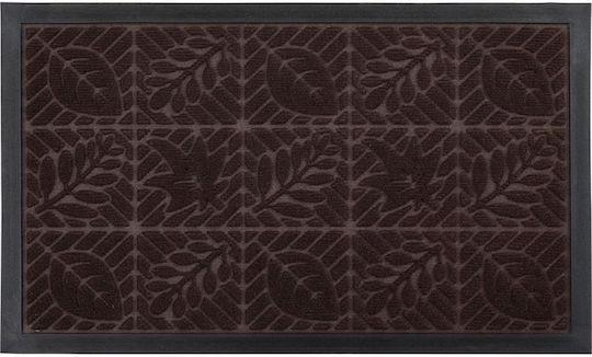Entrance Mat Carpet with Anti-slip Backing Coffee 45x75cm