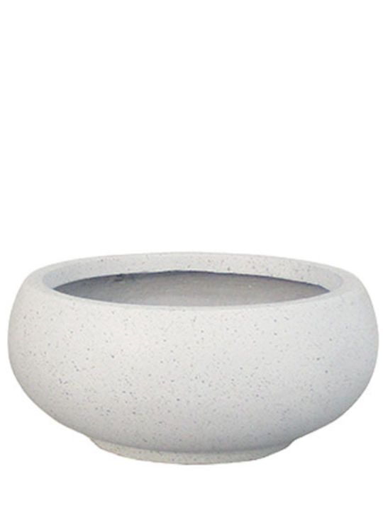 Marhome Plant Pot In White Colour 40x17cm