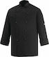 Egochef Coat Chef Black with Long Sleeve Safety