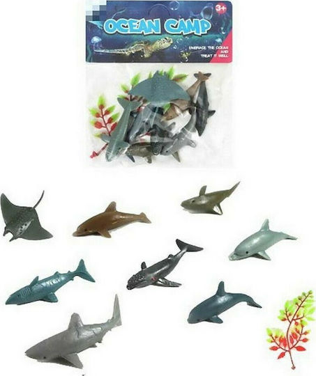 ToyMarkt Μικρό Σετ με 8 Θαλάσσια Κήτη για 3+ Ετών