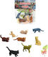 ToyMarkt Miniature Toy Μικρό Σετ με 8 Γατάκια for 3+ Years 913153