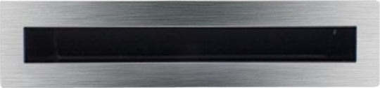 Kratki luft 6 40 45S SZ Perdea de aer pentru șemineu dreptunghiulară Perdea de aer pentru șemineu 40x6cm Inox