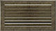 Kratki Rectangular Fireplace Air Shutter Gold Fresh 30x17cm