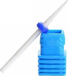 3/32 Small Cone M Safety Nail Drill Ceramic Bit with Needle Head Blue