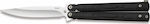 Martinez Albainox BT Butterfly Knife Black with Blade made of Steel