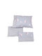 Beauty Home Art 5181 Baby Sheets Set Crib Cotton Satin Fitted Gray 70x140cm