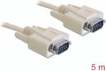 DeLock Cable Rs 232 Serial Sub D9 Καλώδιο RS232 9-pin male σε RS232 9-pin male 5m