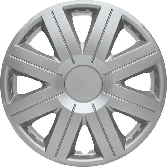 Jestic Car Hubcap Set Cosmos 13" 1pc Silver COSMOS-RIMS-13