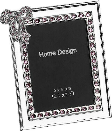 JK Home Decoration Metallischer Fotorahmen mit Rosa Rahmen