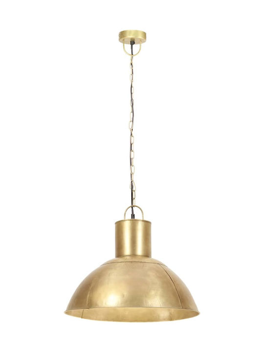 vidaXL Pendant Light Single-Light Bell for Socket E27 Bronze